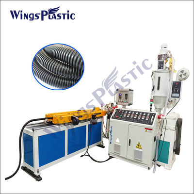 PE PP PVC Linia do produkcji rur z tworzyw sztucznych Plastikowa linia do produkcji rur falistych SWC z pojedynczą ścianą