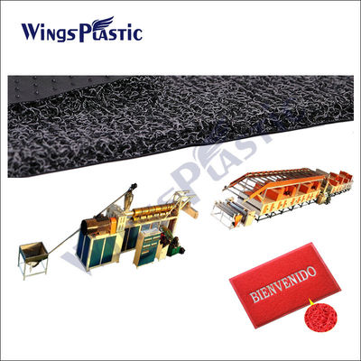 Plastikowa poduszka z cewki PCV Mata podłogowa Wewnętrzna mata cewkowa Maszyna Maszyna do produkcji maty pętelkowej z tworzywa sztucznego z PCV
