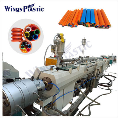 Linię wytłaczania rury rurowej z układem mikro-kanału HDPE PE