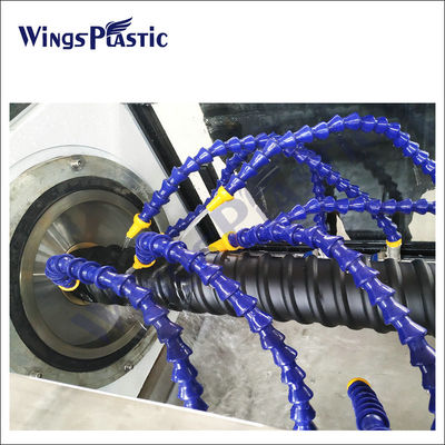 Wytłaczarka do rur falistych HDPE ze spiralą płaską i okrągłą do belek mostowych