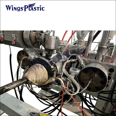 Wysokiej prędkości linia produkcyjna rurociągów z podwójnymi ścianami HDPE