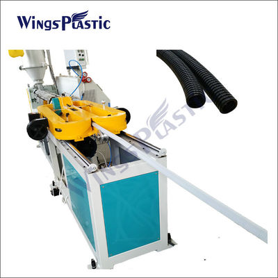 Elastyczna linia produkcyjna Pp Pe Single Wall Corrugated Pipe Extruder Machine / Corrugated Hose Pipe Plastic Extruders
