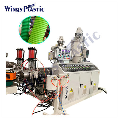 110mm HDPE PE Rura Dwukrotno ściana rurkowane rurkowe linia wytłaczania