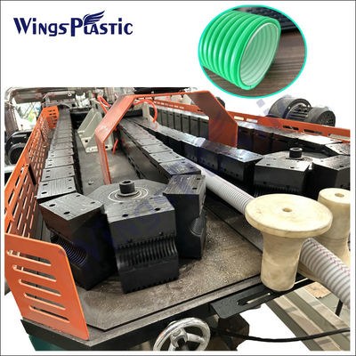 linia wytłaczania hdpe z podwójnymi ścianami, wykonująca rury drenażowe z falistego materiału