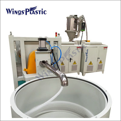 Maszyna do wytwarzania wyrobów z tworzyw sztucznych Hdpe Pp Pe Hydraulic Spiral Wrap Protector Hose Extrusion